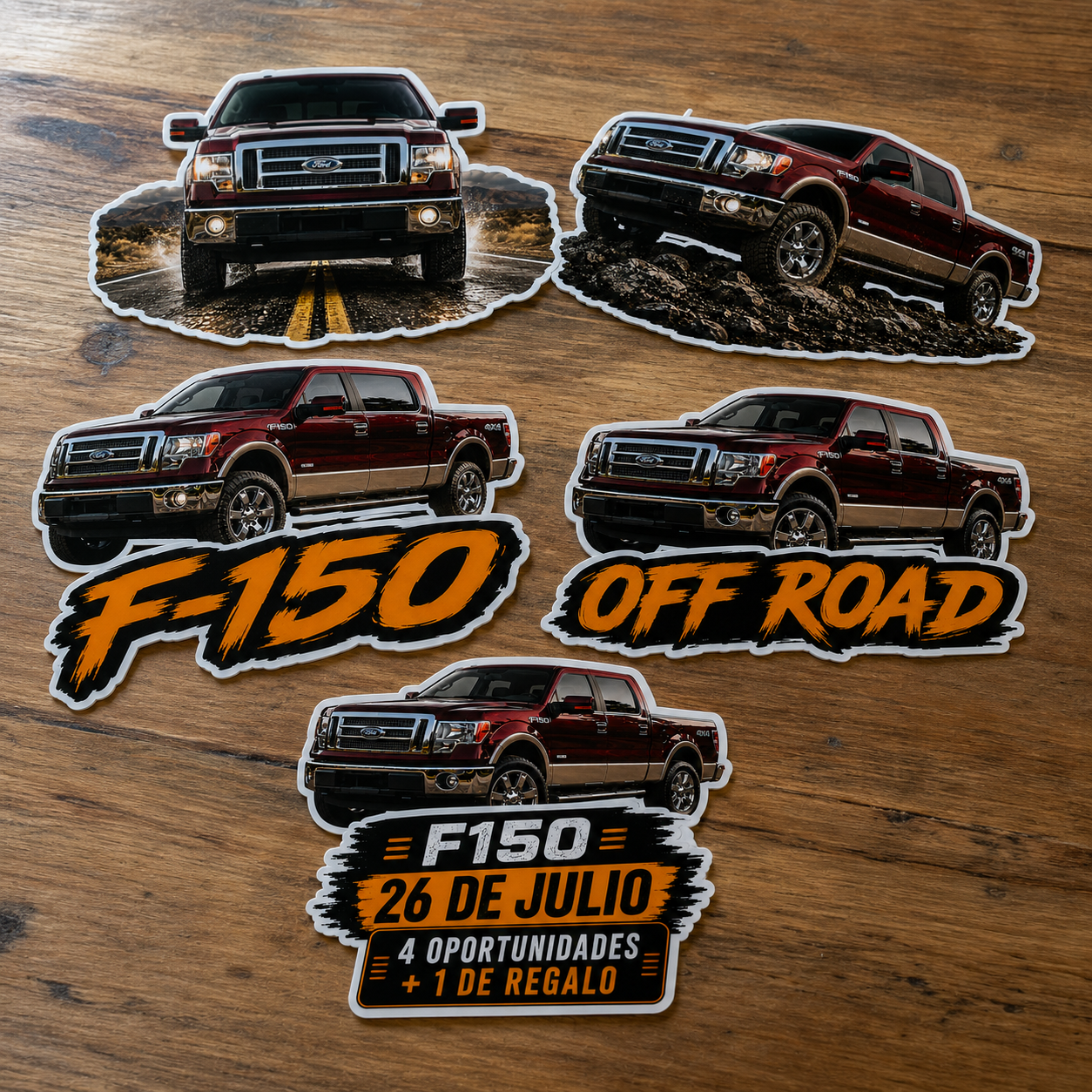 Pack 4 Stickers (Mas uno de Regalo)